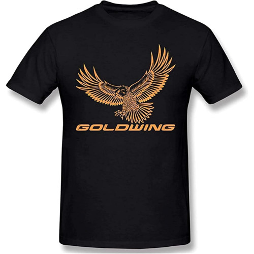 Goldwing Retro Mens Unisex T-Shirt Graphic Print Top Black Tee S