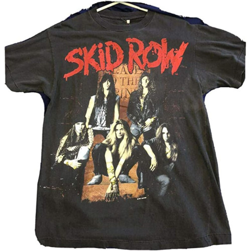 SaffDFFSaa Skid Row Men Tshirt Short Sleeve Funny T-Shirt Shirt Tops