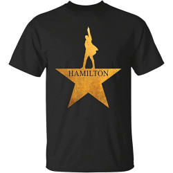 Hamilton American Musical Men's T-Shirt Unisex Black Tee Size M Hamilton American Musical Men's T-Shirt Unisex Black Tee Size M