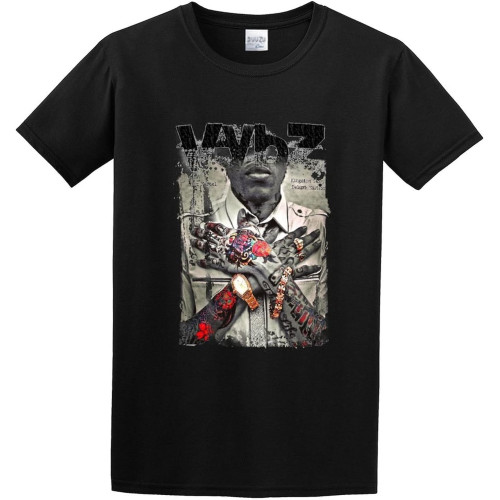 SaffDFFSaa Men's Vybz Kartel Reggae Dancehall Jamaica Weed T-Shirt Black M
