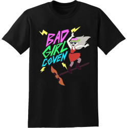 Bad Girl Coven T-Shirt The Owl House EDA Edalyn Clawthorne Luz Noceda Black Mens Tee Bad Girl Coven T-Shirt The Owl House EDA Edalyn Clawthorne Luz Noceda Black Mens Tee