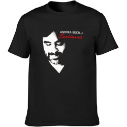 Andrea Bocelli Sentimento Men's T-Shirt Unisex Tee Andrea Bocelli Sentimento Men's T-Shirt Unisex Tee