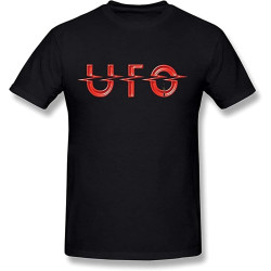 SaffDFFSaa Return Men's UFO Band Logo T-Shirt XL Black SaffDFFSaa Return Men's UFO Band Logo T-Shirt XL Black