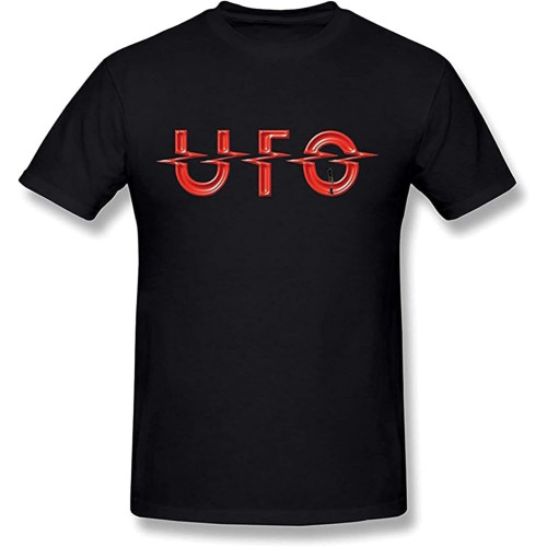 SaffDFFSaa Return Men's UFO Band Logo T-Shirt XL Black SaffDFFSaa Return Men's UFO Band Logo T-Shirt XL Black