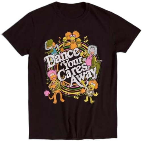 Fraggle Rock Dance Your Cares Away Swirl T-Shirt