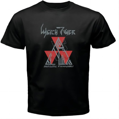 SaffDFFSaa Watchtower-Band-Energetic-Disassembly-Mens-Black-T-Shirt