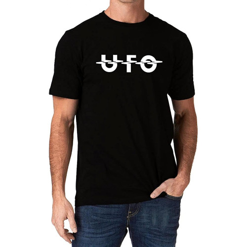 UFO Band Rock Music Metal Logo T-Shirt 3XL Black UFO Band Rock Music Metal Logo T-Shirt 3XL Black