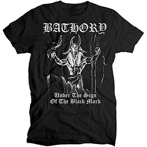 SaffDFFSaa Bathory Under The Sign of The Black Mark Vintage Mens Outdoor Graphic T Shirt Size M SaffDFFSaa Bathory Under The Sign of The Black Mark Vintage Mens Outdoor Graphic T Shirt Size M