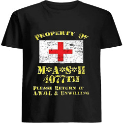 SaffDFFSaa Property of Mash 4077Th 50 T Shirt Shirt for Men SaffDFFSaa Property of Mash 4077Th 50 T Shirt Shirt for Men
