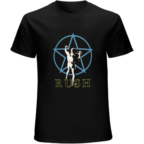 SaffDFFSaa Men's Rush - Starman Glow - T Shirt Brand - T Shirt Black