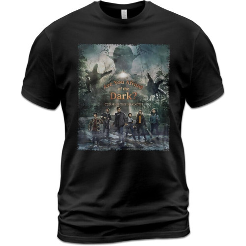 SaffDFFSaa Unisex Cotton T-Shirt are You Afraid of The Dark Curse of The Shadows BlackMedium SaffDFFSaa Unisex Cotton T-Shirt are You Afraid of The Dark Curse of The Shadows BlackMedium