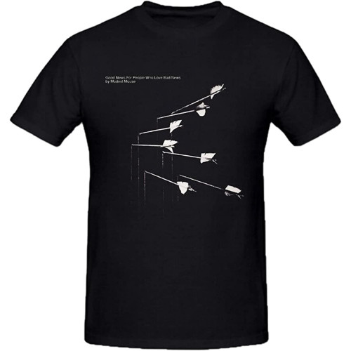 Modest Mouse Good News for People Men's T-Shirt Unisex Black Tee Modest Mouse Good News for People Men's T-Shirt Unisex Black Tee