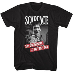 Scarface Say Goodnight Movie Shirt BlackOne Size Scarface Say Goodnight Movie Shirt BlackOne Size