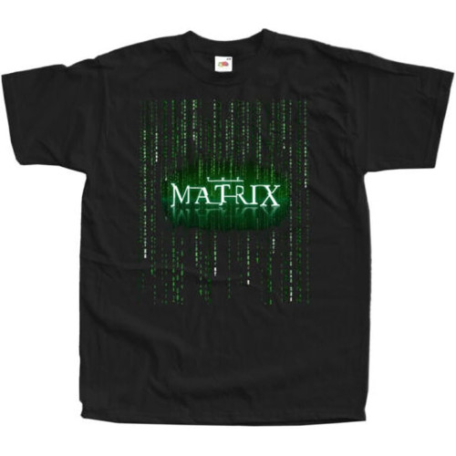 Matrix Movie Poster v9 T Shirt TEE Black S to 5XL BlackOne Size