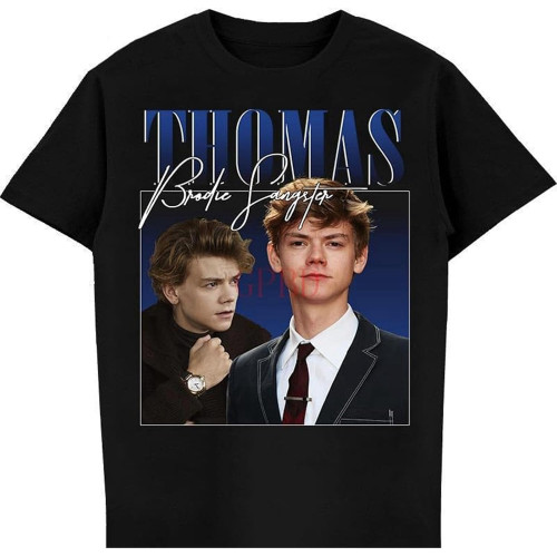 Thomas Brodie Sangster Rap Hip Hop Rapper 90s Retro Vintage T Shirt New Men Women T Shirt
