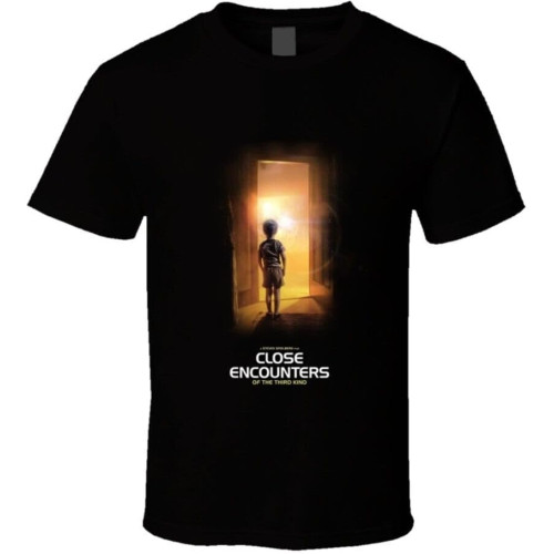 WDEUIL Close Encounters of The Third Kind Retro Classic Movie T Shirt BlackOne Size WDEUIL Close Encounters of The Third Kind Retro Classic Movie T Shirt BlackOne Size