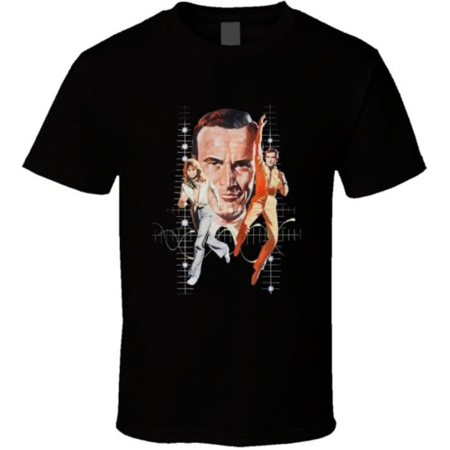 Six Million Dollar Man Bionic Woman T Shirt BlackOne Size Six Million Dollar Man Bionic Woman T Shirt BlackOne Size