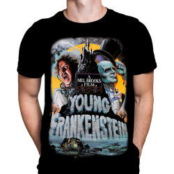 WDEUIL Young Frankenstein - Movie Poster T-Shirt Classic Horror Comedy BlackOne Size WDEUIL Young Frankenstein - Movie Poster T-Shirt Classic Horror Comedy BlackOne Size