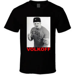 WDEUIL Nikolai Volkoff Retro Wrestling USSR T Shirt BlackOne Size WDEUIL Nikolai Volkoff Retro Wrestling USSR T Shirt BlackOne Size