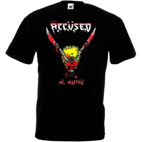 WDEUIL The Accused Oh, Martha! T-shirt black hardcore metal S-5XL BlackOne Size
