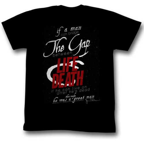 Men's James Dean Life&Death Slim Fit T-shirt XX-Large Black BlackOne Size