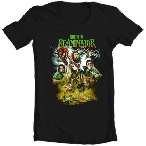 WDEUIL Bride of The Re-Animator T-Shirt Adult Regular fit Ring Spun Graphic tee BlackOne Size