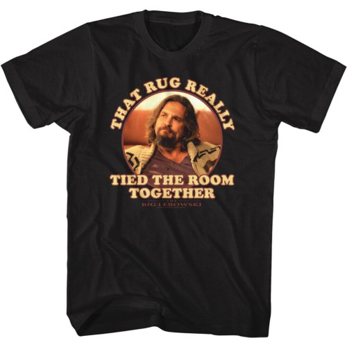 The Big Lebowski Movie That Rug Really Tied The Room Together Men's T Shirt BlackOne Size The Big Lebowski Movie That Rug Really Tied The Room Together Men's T Shirt BlackOne Size
