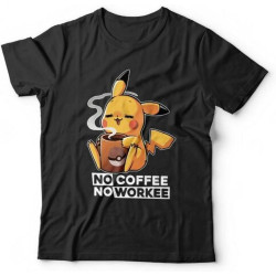 No Coffee No Workee Tshirt Unisex & Kids - Funny, Gaming, Animation BlackOne Size No Coffee No Workee Tshirt Unisex & Kids - Funny, Gaming, Animation BlackOne Size