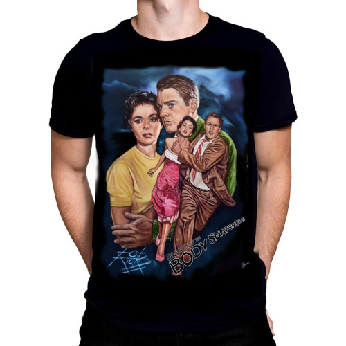 WDEUIL Invasion of The Bodysnatchers - Movie Art by Rick Melton - T-Shirt Sizes M - 4XL BlackOne Size