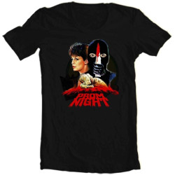 WDEUIL Prom Night t-Shirt Retro 80's Horror Film Adult Regular fit Graphic tee BlackOne Size WDEUIL Prom Night t-Shirt Retro 80's Horror Film Adult Regular fit Graphic tee BlackOne Size