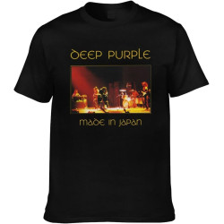 Deep Purple Made in Japan t-Shirt Men's Hard Rock Band (Black) Deep Purple Made in Japan t-Shirt Men's Hard Rock Band (Black)
