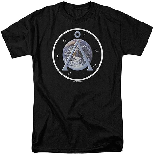 SG1 Earth Emblem T Shirt Sci-Fi TV Alien Show Tee BlackBlack