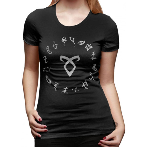 Shadowhunters T-Shirt All Runes Symbol Shadowhunters T Shirt Short-Sleeve Cotton Women Tshirt O Neck Ladies Tee Shirt Black Shadowhunters T-Shirt All Runes Symbol Shadowhunters T Shirt Short-Sleeve Cotton Women Tshirt O Neck Ladies Tee Shirt Black