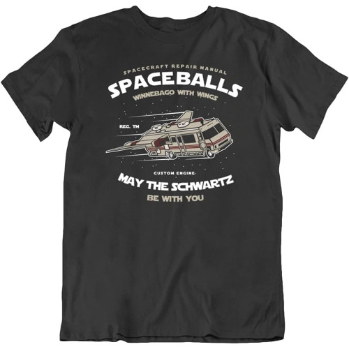 MBSDUVLPE Spaceballs T-Shirt Darth Vader Black RV Car Flying Camper Spaceship MBSDUVLPE Spaceballs T-Shirt Darth Vader Black RV Car Flying Camper Spaceship