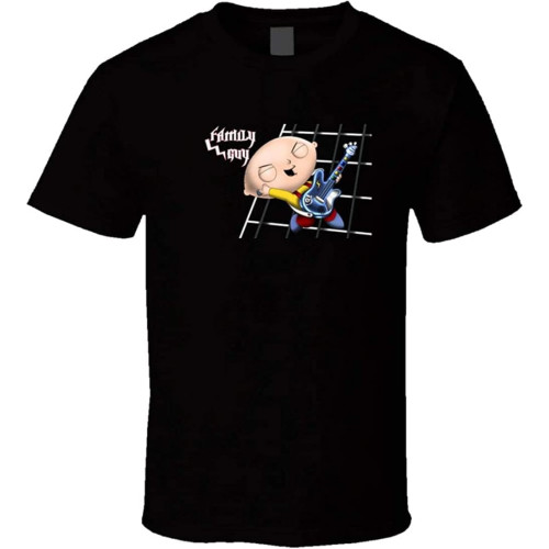 MBSDUVLPE Stewie Griffin t-Shirt Stewie Playing Guitar Hero Funny MBSDUVLPE Stewie Griffin t-Shirt Stewie Playing Guitar Hero Funny