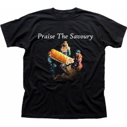 Praise The Savoury Funny Sausage in Manger Greggs Mens T-Shirt Praise The Savoury Funny Sausage in Manger Greggs Mens T-Shirt