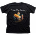 Praise The Savoury Funny Sausage in Manger Greggs Mens T-Shirt Praise The Savoury Funny Sausage in Manger Greggs Mens T-Shirt