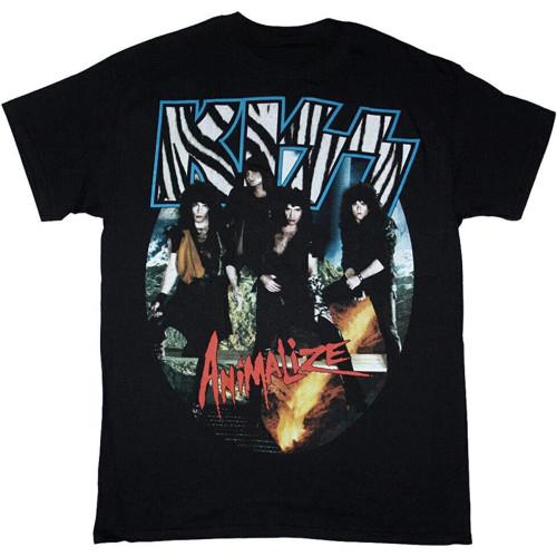 MBSDUVLPE Animalize 1984 Band Shirt Short Sleeve Black Vintage Gift Men Women HOT