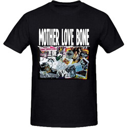 Mother Love Bone Mother Love Bone Mens Grey Tee Shirts Crew Neck Black Mother Love Bone Mother Love Bone Mens Grey Tee Shirts Crew Neck Black