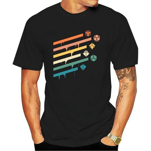 Men Tshirt Polyhedral Dice Set TRPG Tabletop RPG Gaming Addict Critical Role T Shirt Printed T-Shirt tees top Black Men Tshirt Polyhedral Dice Set TRPG Tabletop RPG Gaming Addict Critical Role T Shirt Printed T-Shirt tees top Black