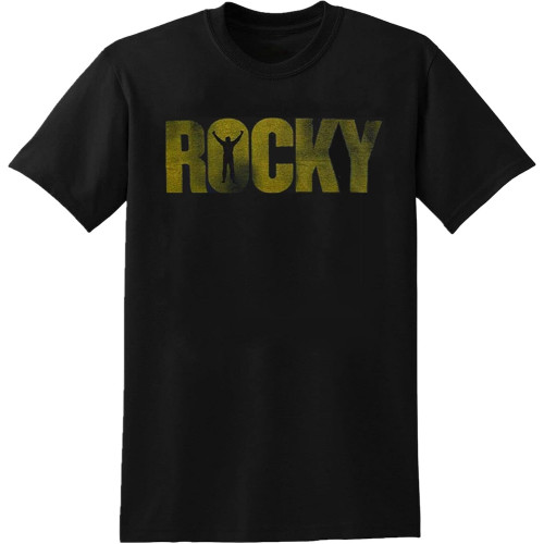 Rocky Mens T-Shirt Unisex Men Tee Black