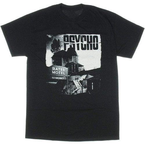 Hitchcock'S Ps@yc@ho Movie Bates Motel Mens T Shirt Hitchcock'S Ps@yc@ho Movie Bates Motel Mens T Shirt