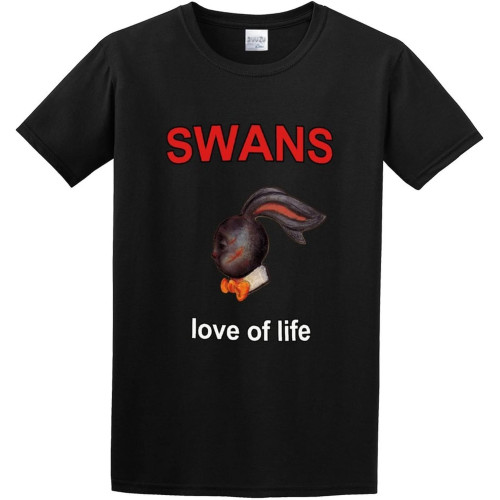 Swans Love of Life Rock Folk Retro Vintage Hipster 1424 Men's T-Shirt Casual Tee Summer Fashion Tops Clothing Swans Love of Life Rock Folk Retro Vintage Hipster 1424 Men's T-Shirt Casual Tee Summer Fashion Tops Clothing