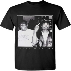 XIKANGGMEI Hip Hop T Shirts Trust Nobody Graphic Tee