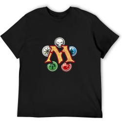 XIKANGGMEI Men's Magic Gathering Game Logo T Shirt Black XIKANGGMEI Men's Magic Gathering Game Logo T Shirt Black