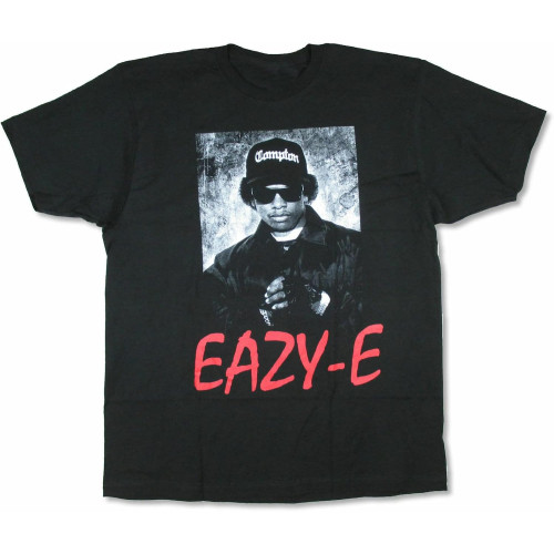 Eazy E Sunglasses Compton B&W Photo Black T-Shirt New. Official Eazy E Sunglasses Compton B&W Photo Black T-Shirt New. Official