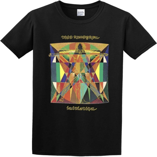 Men's Todd Rundgren Initiation T-Shirt Print Tees Short Sleeve O Neck Men's Todd Rundgren Initiation T-Shirt Print Tees Short Sleeve O Neck