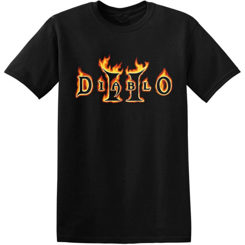 XIKANGGMEI Diablo 2 Shirt Action RPG Hack n Slash Classic Video Game Black T-Shirt