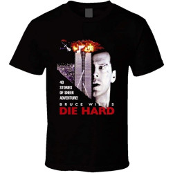 XIKANGGMEI DIE Hard Bruce Willis Retro Action Movie T Shirt