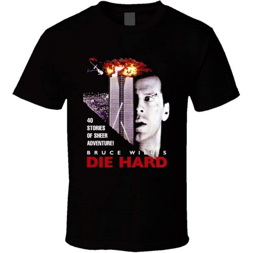 XIKANGGMEI DIE Hard Bruce Willis Retro Action Movie T Shirt XIKANGGMEI DIE Hard Bruce Willis Retro Action Movie T Shirt
